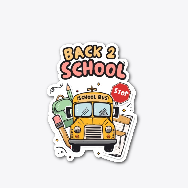  Back 2 School Bus & Supplies T-Shir