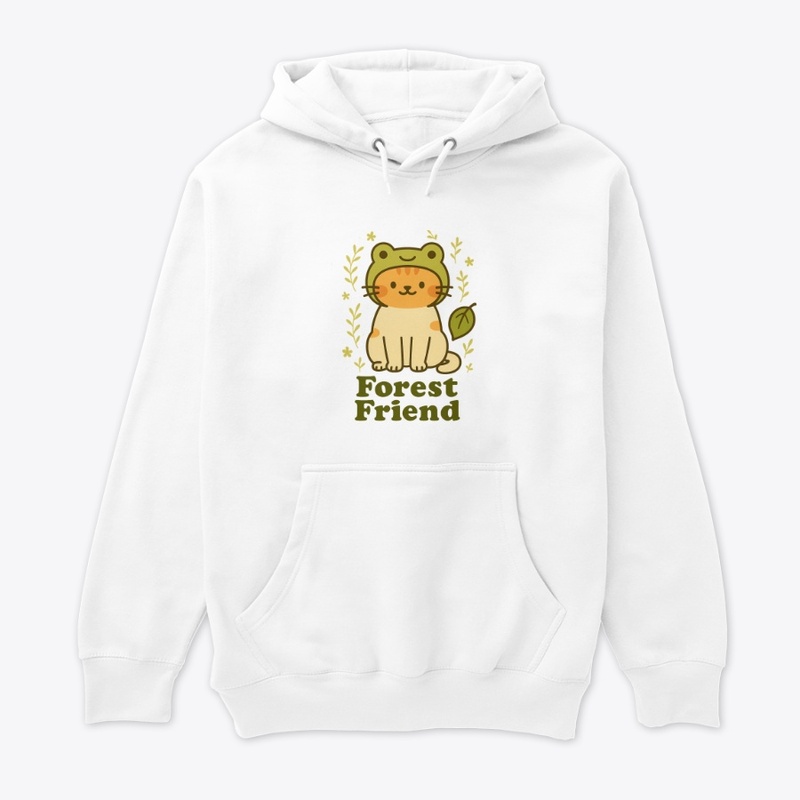Forest Friend Frog Hat Cat
