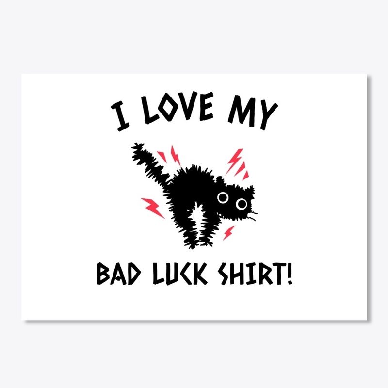 Funny Cat Halloween Bad Luck Shirt