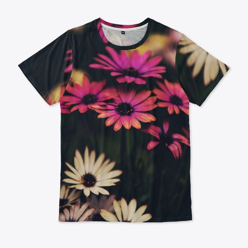 Blossom Delight: All-Over Print Unisex T