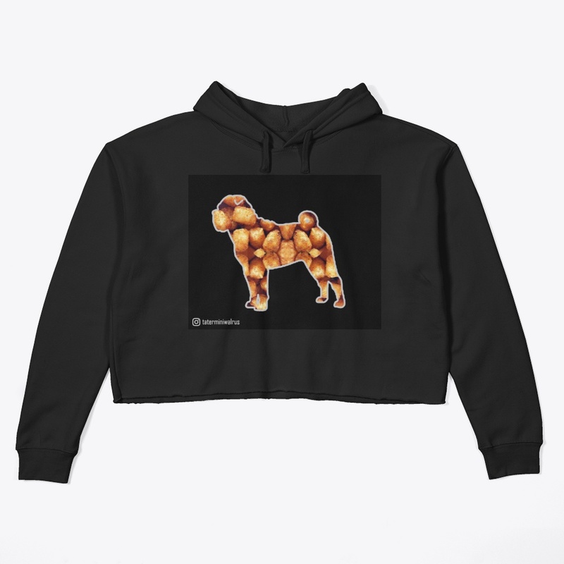 Tater-tots Shar-pei Solid Background