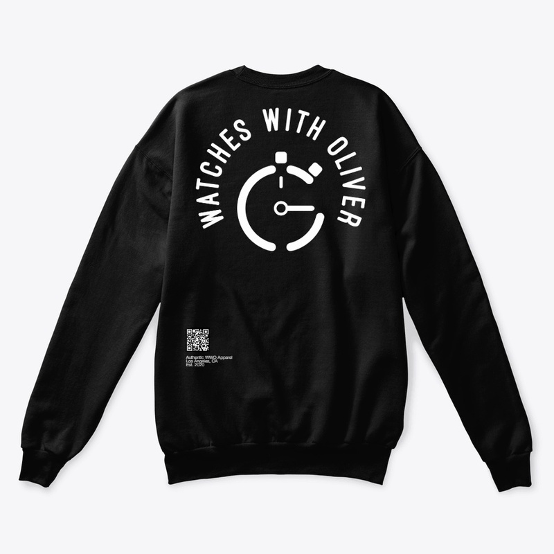 Watches with Oliver Black Unisex Sweater