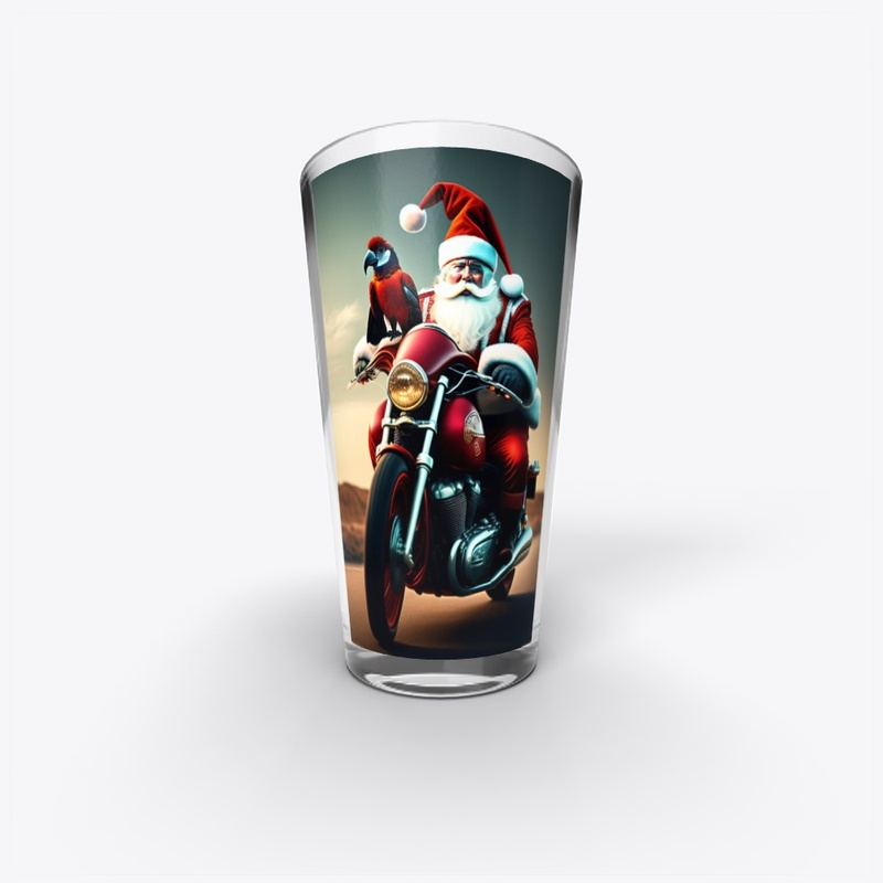 santa on bike 