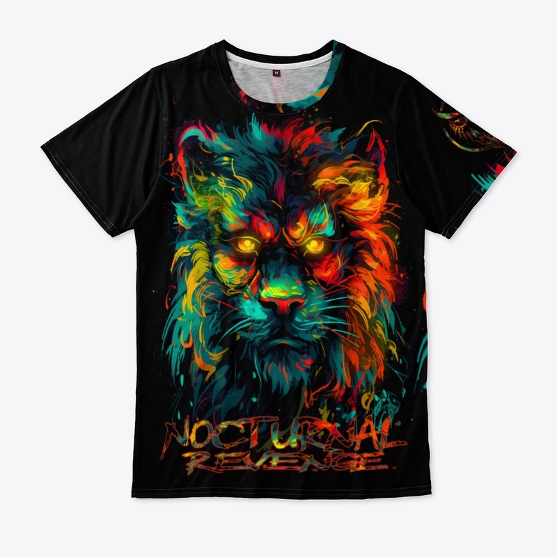 Nocturnal Revenge Abstract Lion 