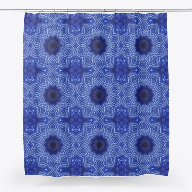 Blue and White Kaleidoscope