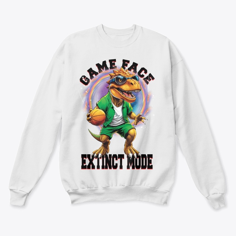 Dino Basket Ball White T-Shirt
