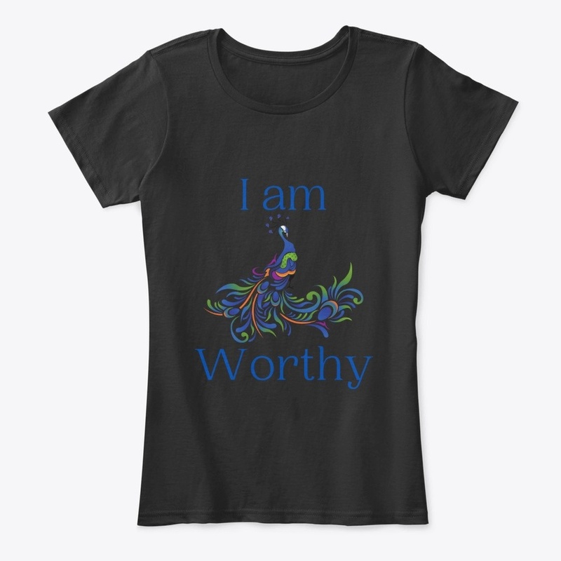 I Am Worthy Peacock Design 