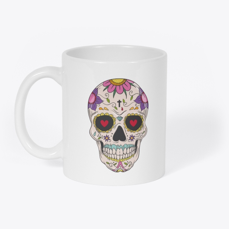 Day of the Dead Floral Sugar Skull Merch