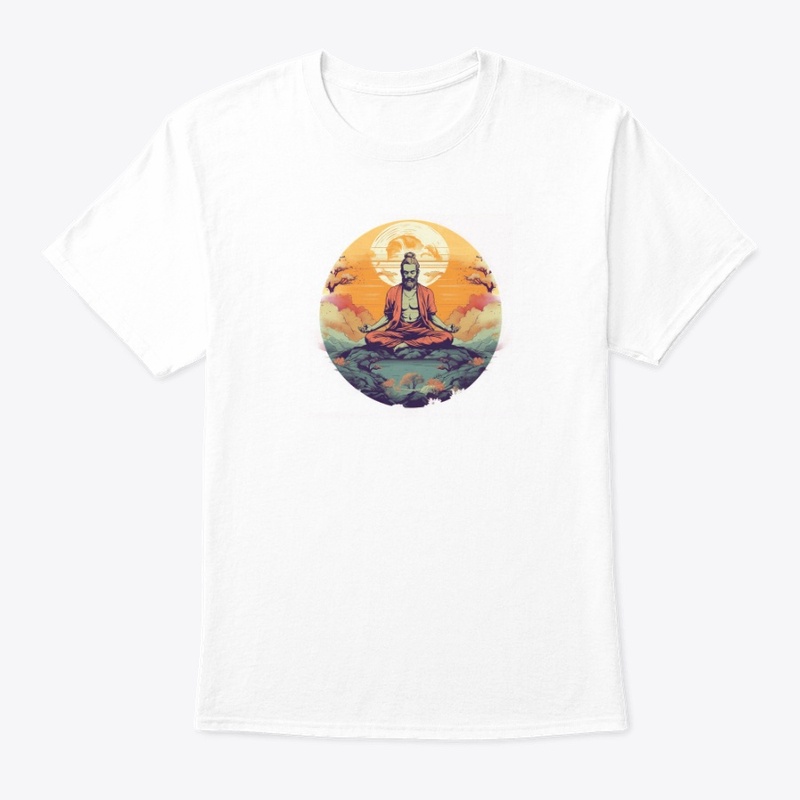A man meditating