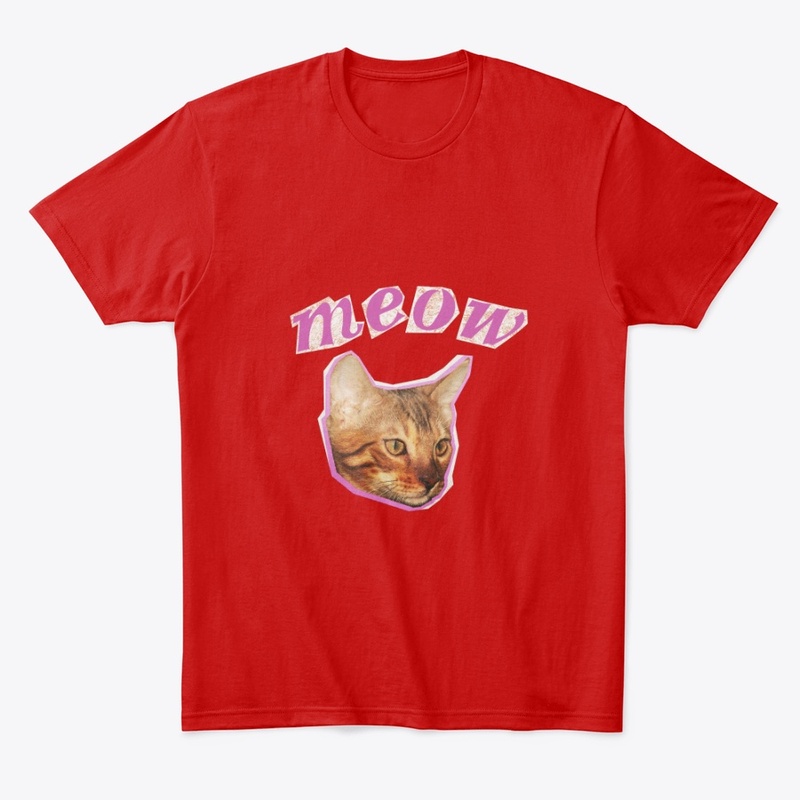 Cat Cutout Design – Cute Tee