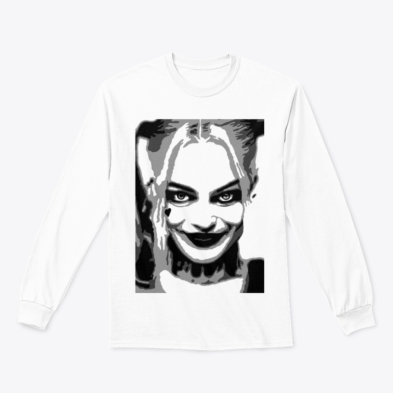 Margot Robbie Black and White Portrait