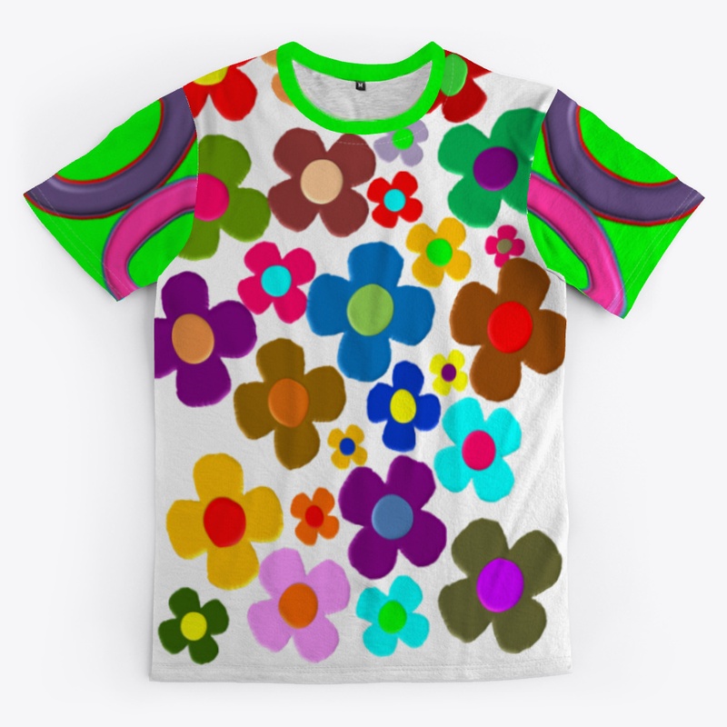 Flower pattern Tee Shirt