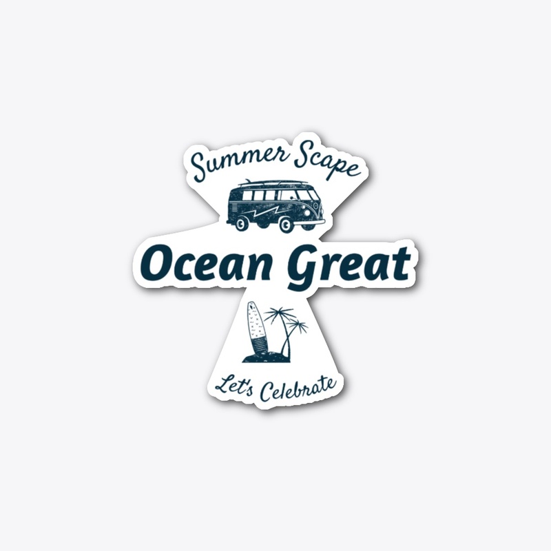 Summer scape ocean great let's celebrate