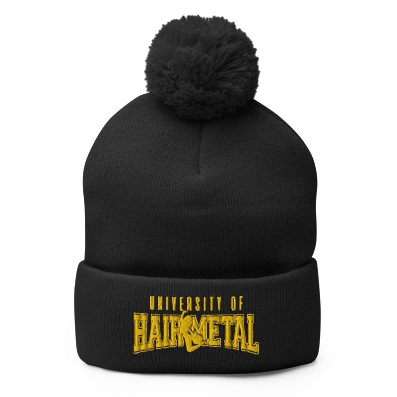 University of Hair Metal beanie - Gold