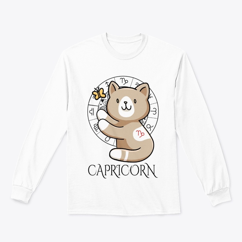  Capricorn Zodiac White T-Shirt