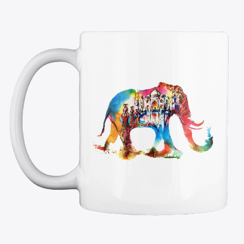 India Elephant Vintage Travel Love