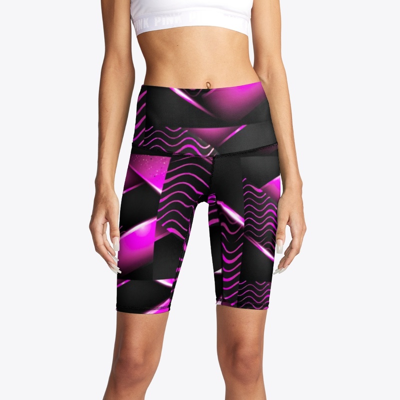 Pink Black Abstract Pattern