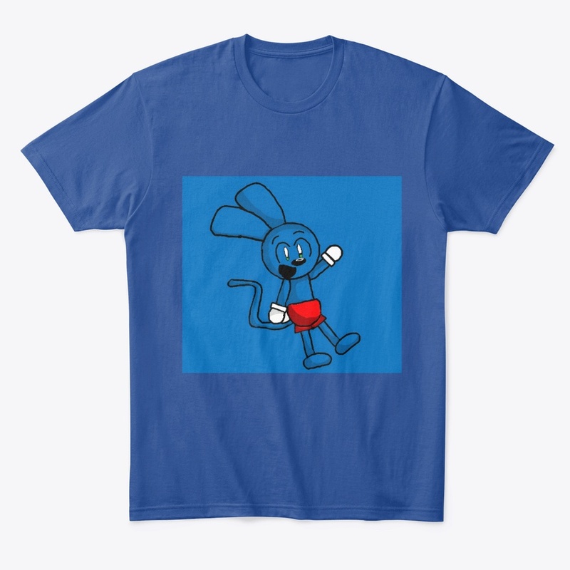 Riggy with blue background