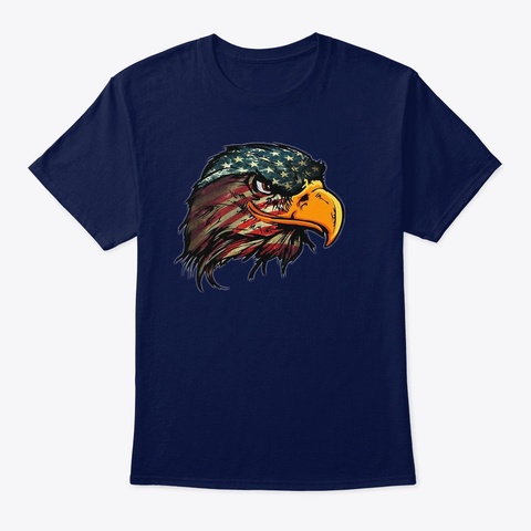 Amrican T.Shirt Designer Navy T-Shirt Front