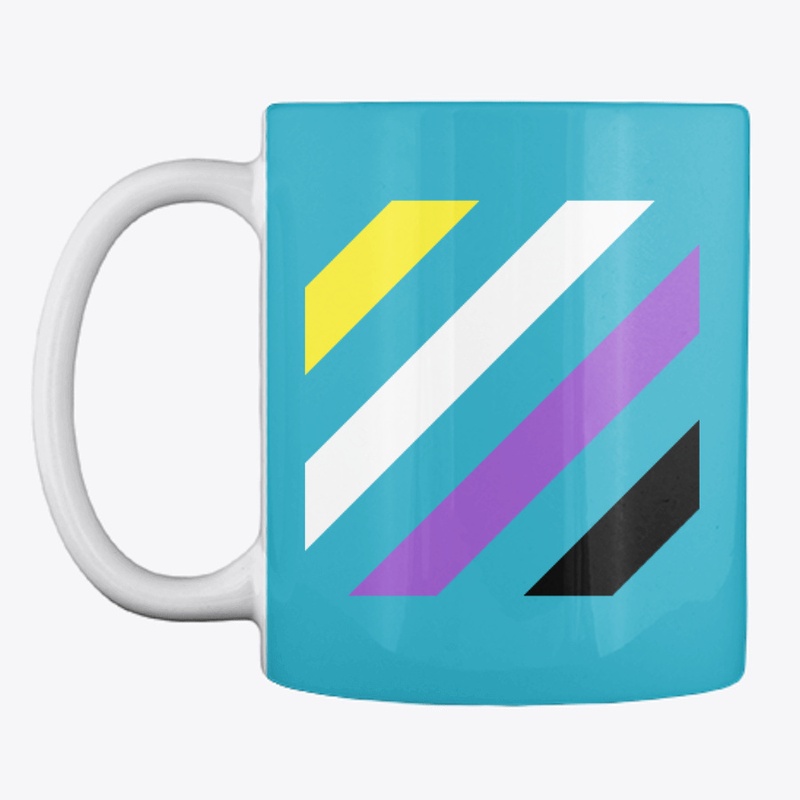 Nonbinary/Enby Flag (Diagonal Stripes)