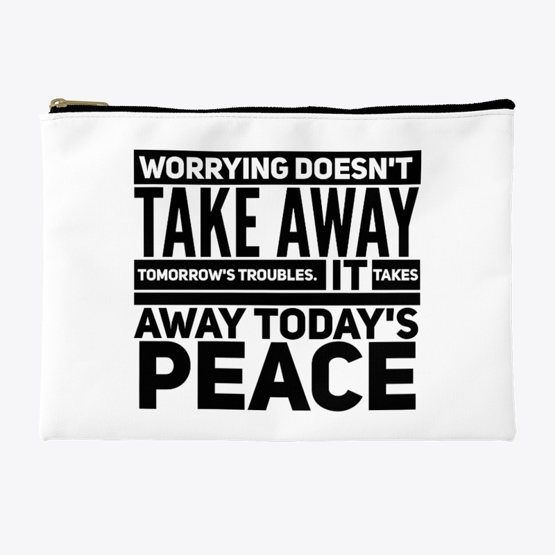 Worrying troubles peace black