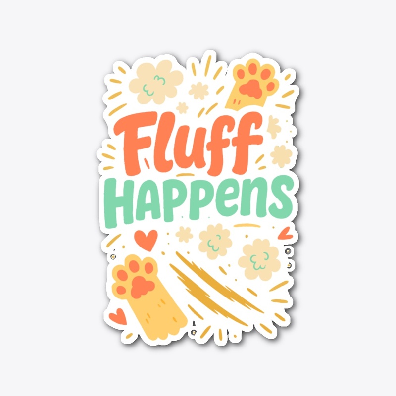 Fluff Happens – Maine Coon Cat Quote 