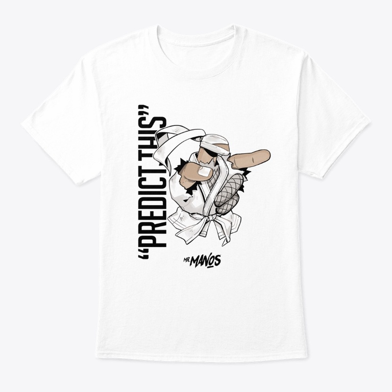 "Predict This" White Ninja White T-Shirt