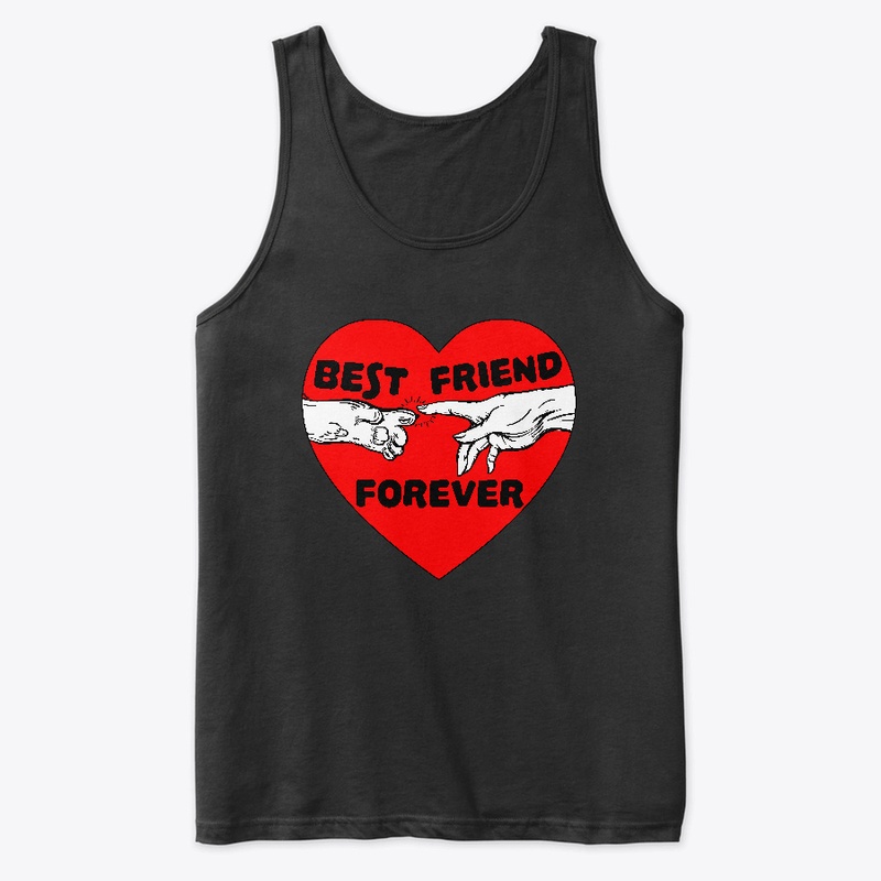 Best Friend Forever Red Heart