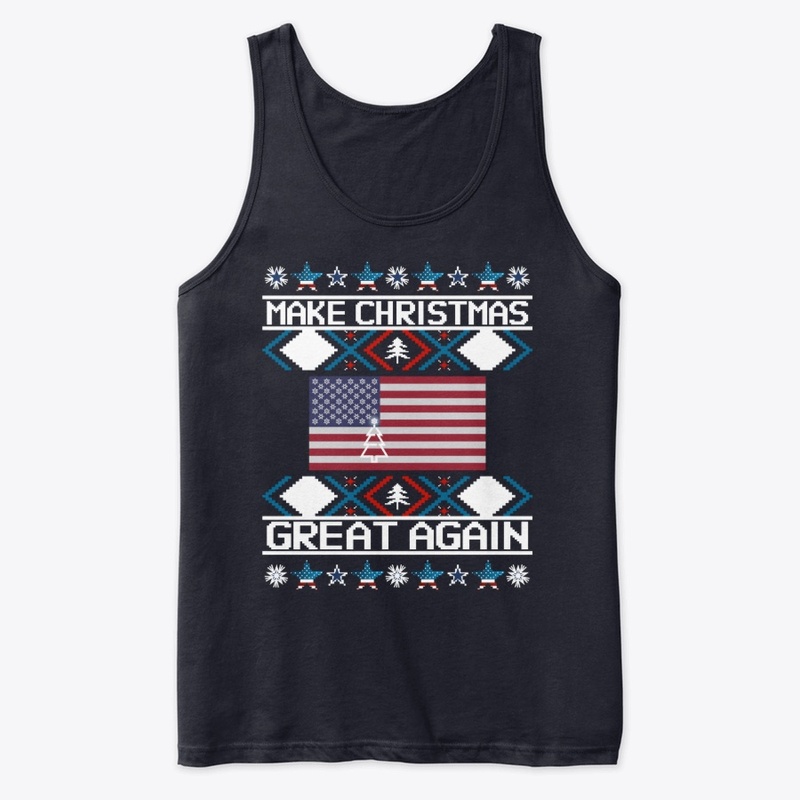 Christmas Funny US patriotic ornaments