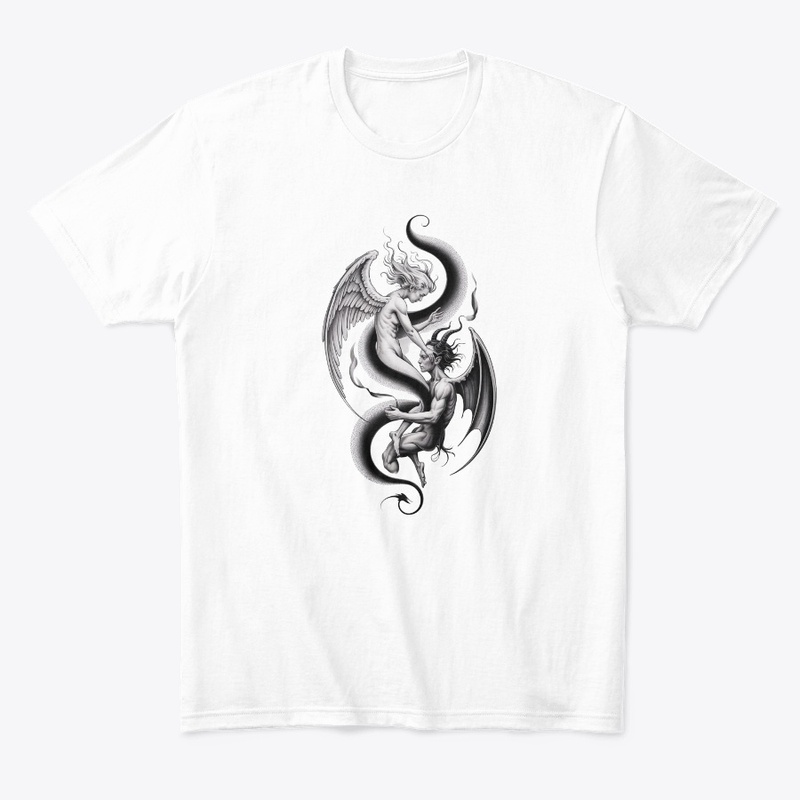 Artwork Of Angel And Demon