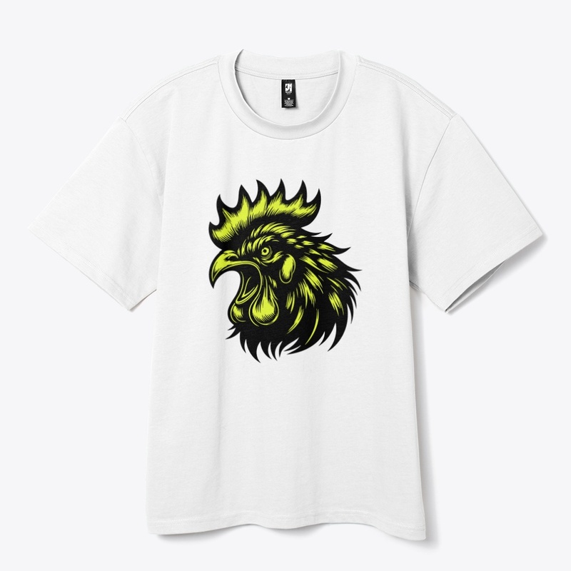 Striking Angry Chicken Graphic