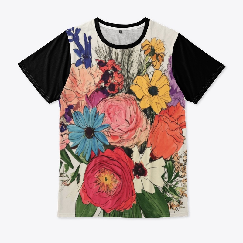 Multicolor Floral with Different Color