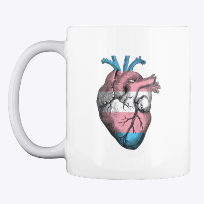 Transgender Pride Anatomical Heart