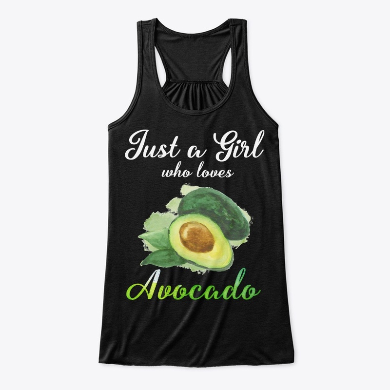 Girl Loves Avocado Watercolor Style
