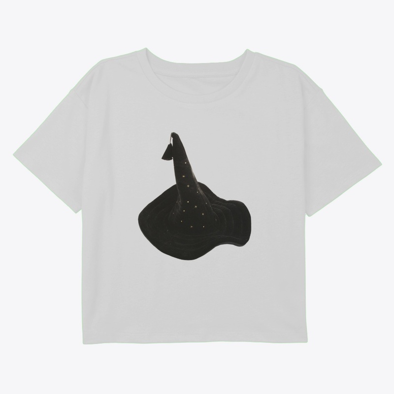 Magical Black Velvet Witch Hat.