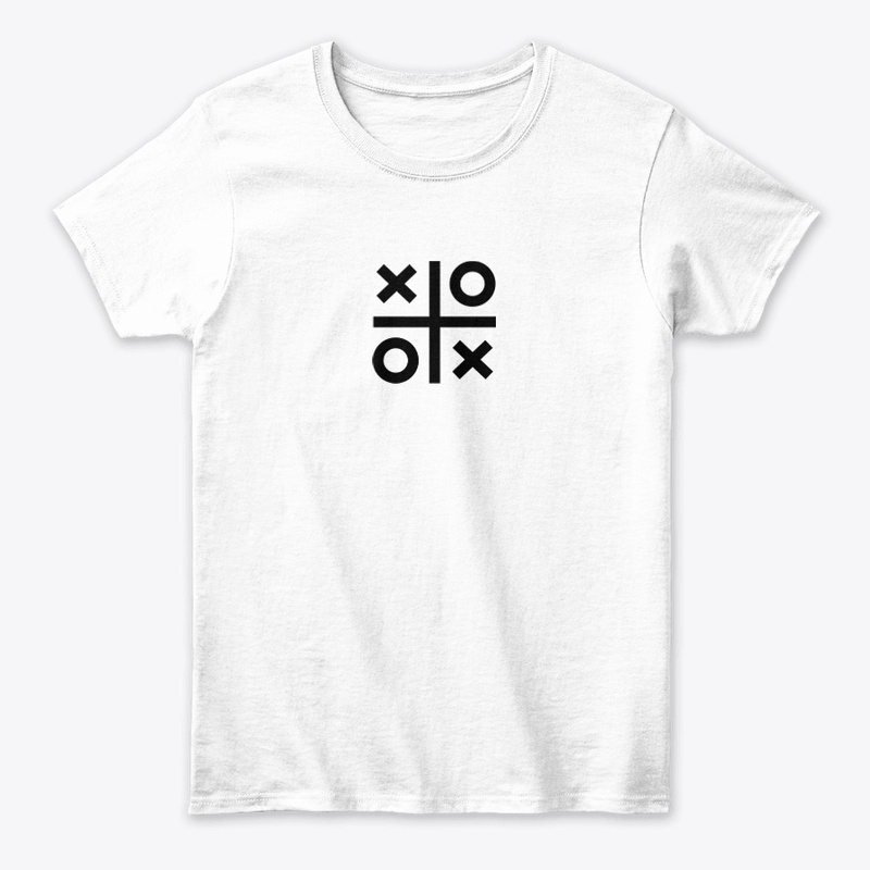 tic tac toe printed topwear