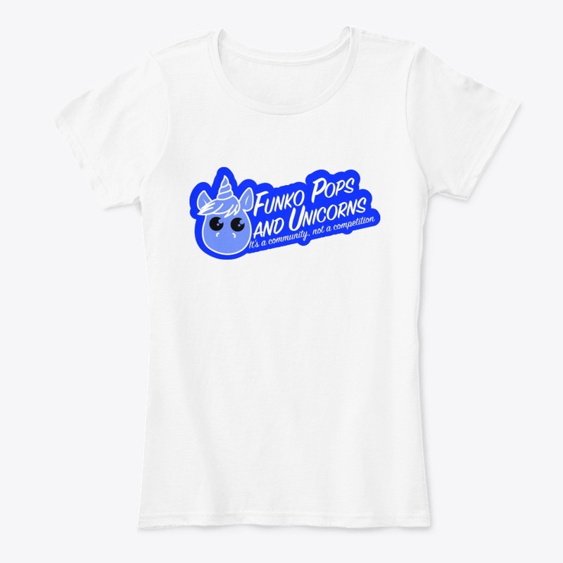 Funko Pops and Unicorns Logo - Blue