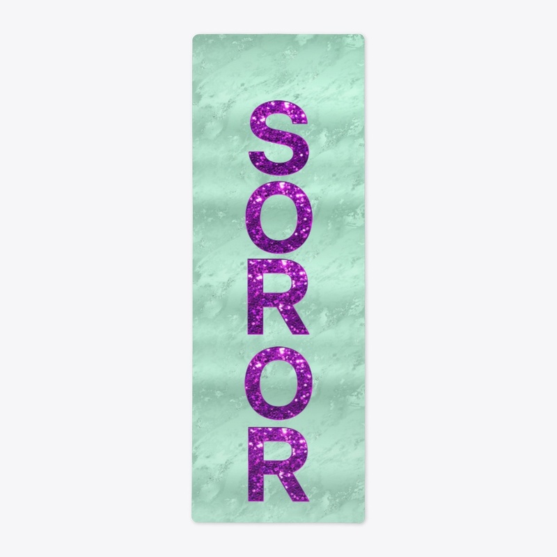 Purple and Green Yoga Mat 