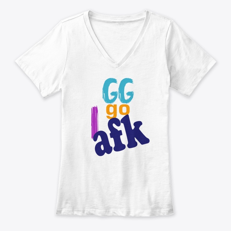T-shirt with GG I GO AFK message