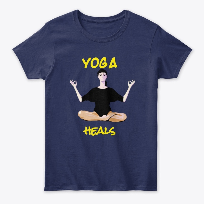 yoga heals multicolour yoga tee 
