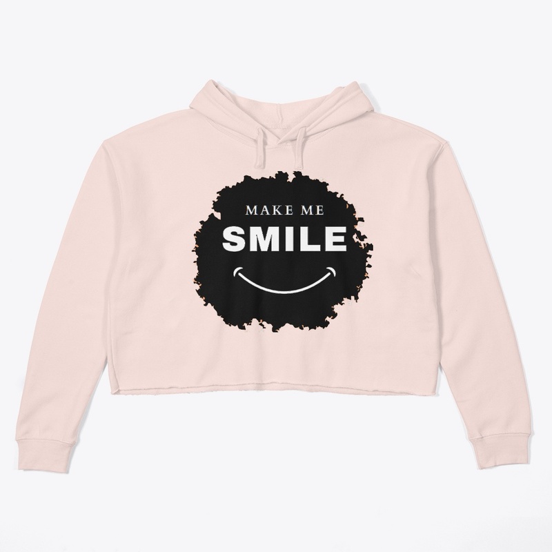 MAKE ME SMILE Crop Hoodie