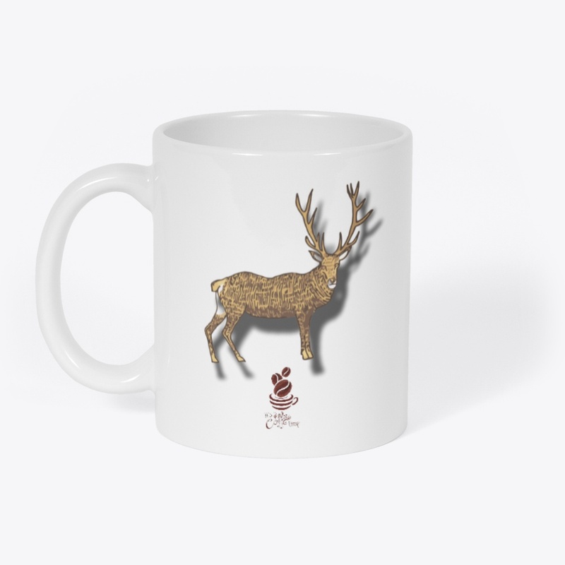 Modern coffee cup (reindeer)