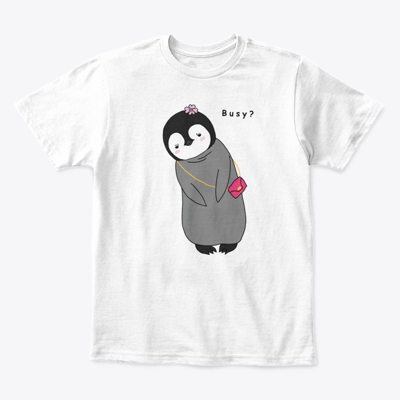 Busy? - Cute Baby Penguin Design