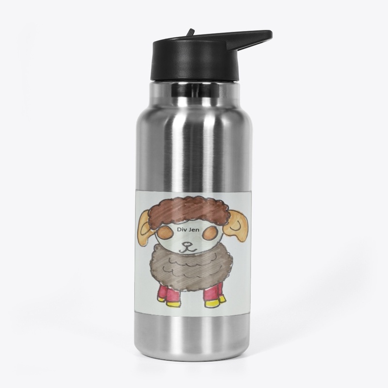 Div Jen 32oz Stainless Water Bottle