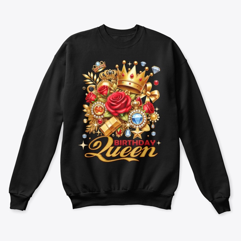 Vintage Crown Birthday Queen