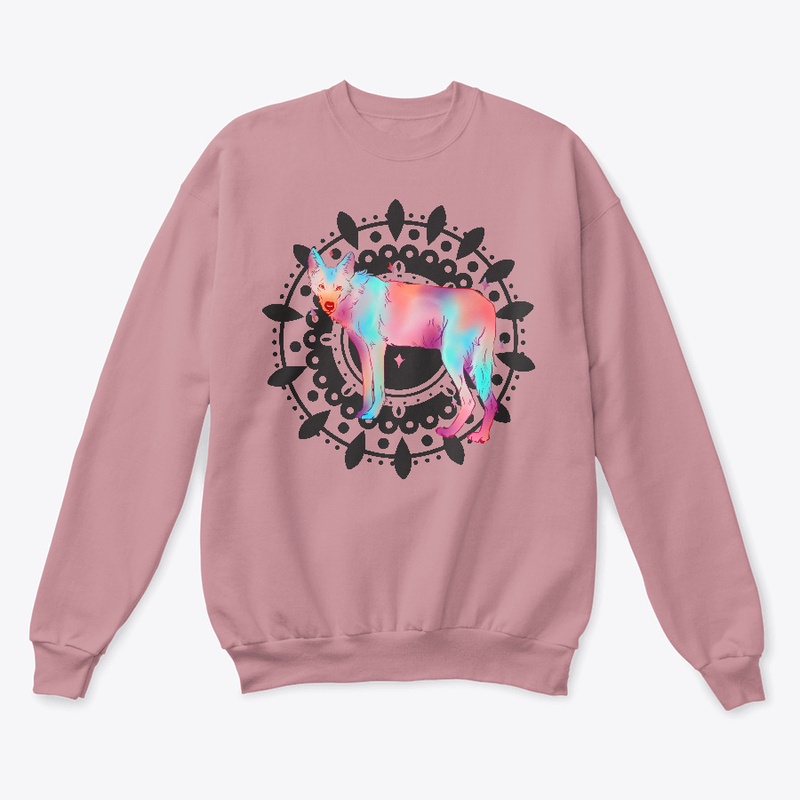 Dire Wolf Spirit Mandela Colorful Design