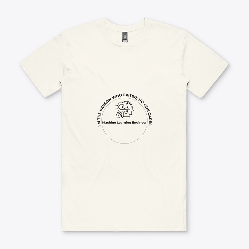 Machine Learning Engineer t shirt white