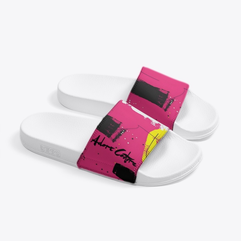 Adori Couture Pink Lemonade Slides