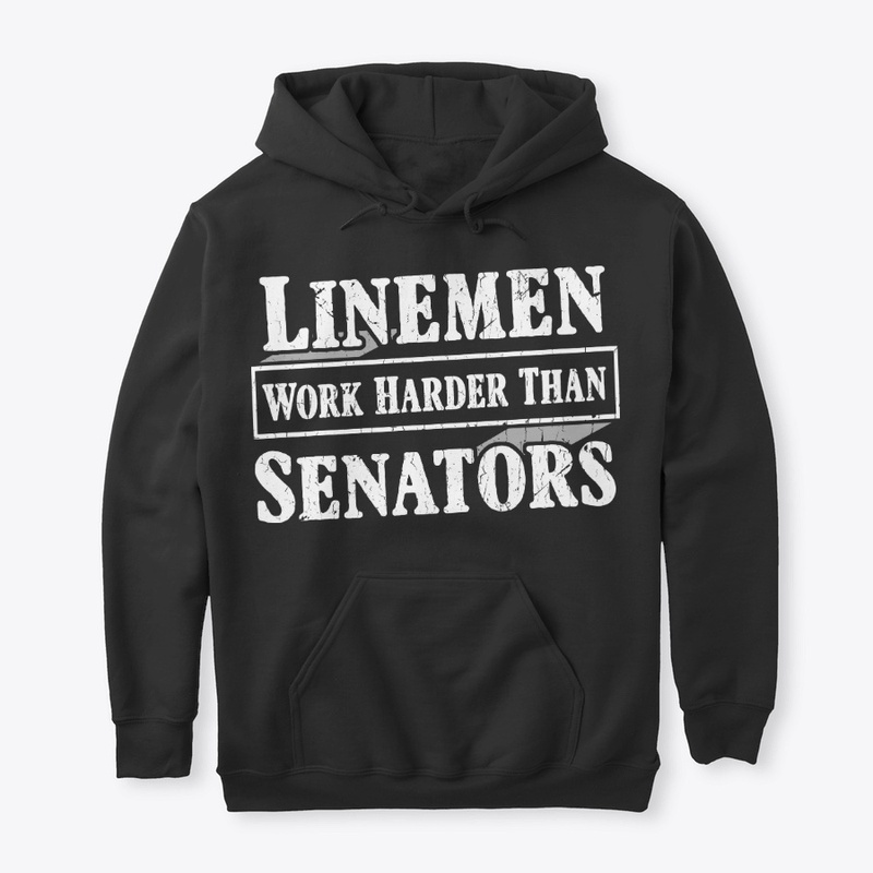 Funny Lineman Gift Work Harder