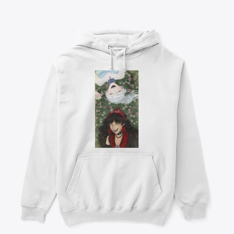 White Lilies White T-Shirt Front